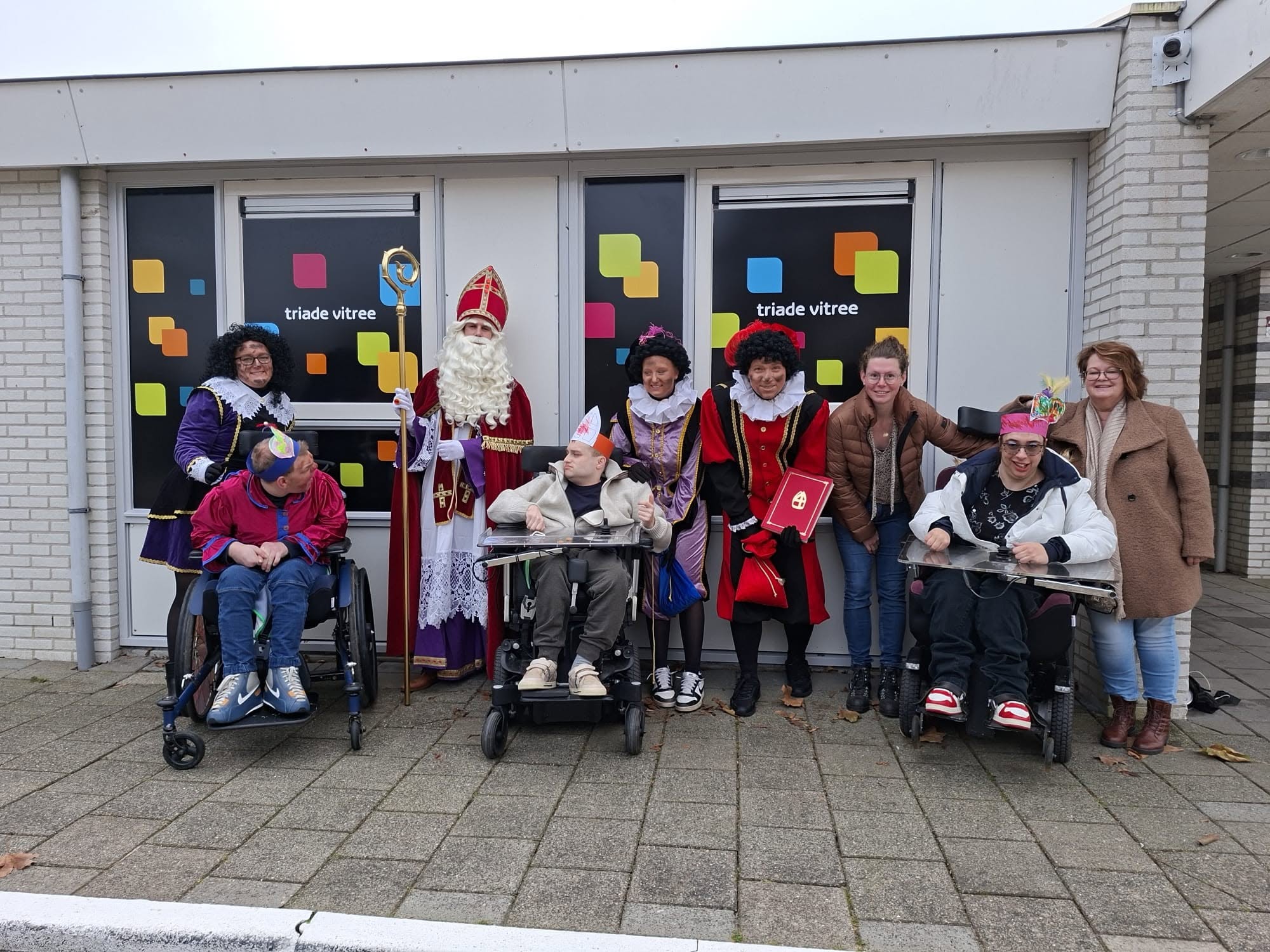 Sint & Piet Flevoland tijdens een bezoek